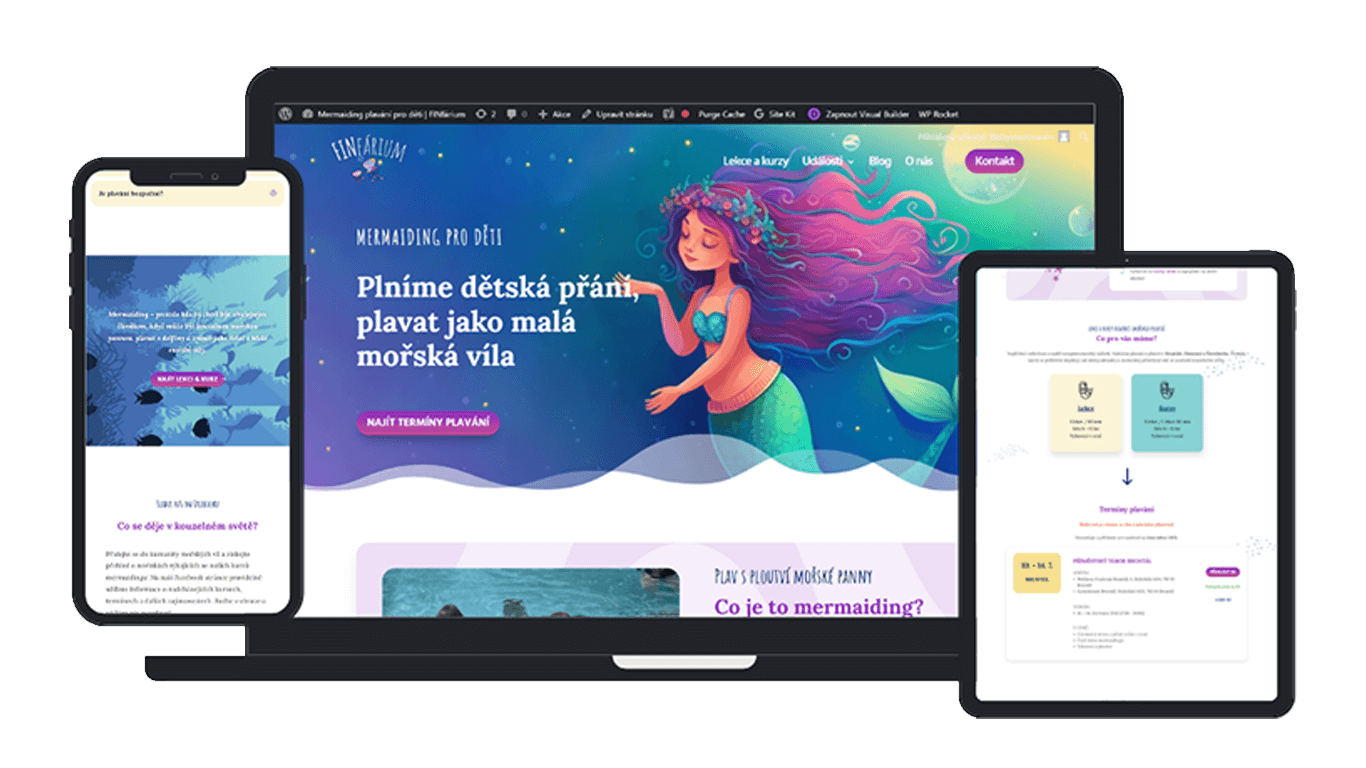 Mockup Finfarium web na více obrazovkách