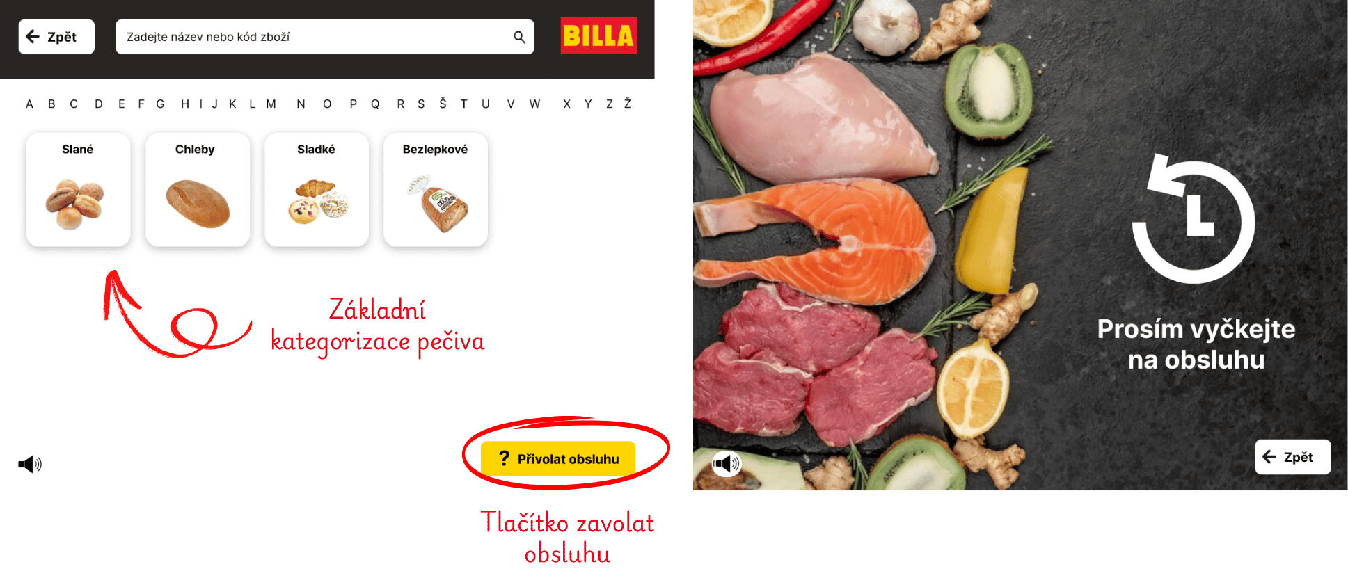Nový návrh UI kategorizace položek samoobslužné pokladny